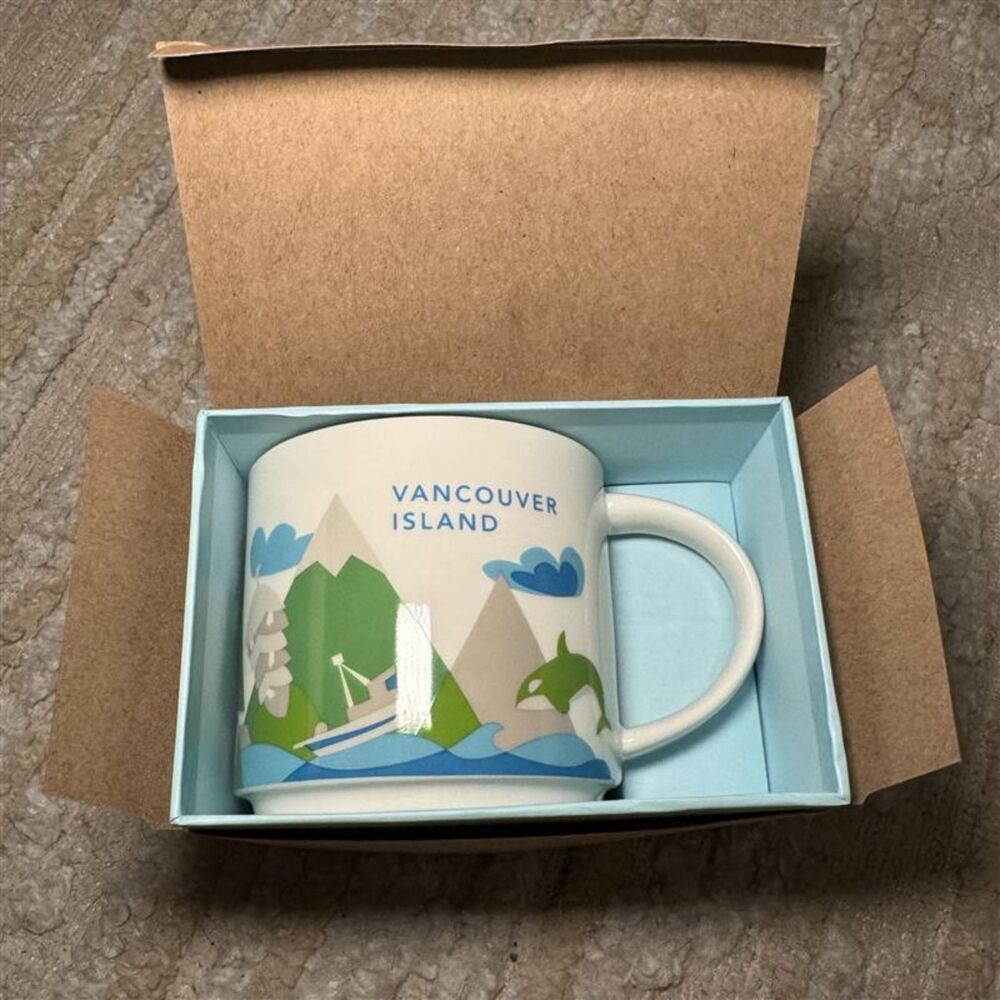 Starbucks Vancouver Island You Are Here Collection Mug 14oz 2017 NIB Box